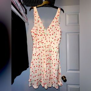 Zara Cherry Dress, Brand New- Never Used, Size M